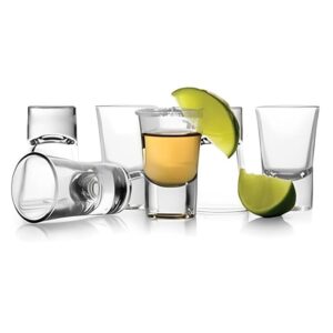 VILON Premium Heavy Base Shot Glass Set 6 | Whisky Liqueur Spirits Mini Shot Glasses for Vodka, Taquila|40 ML | Transparent